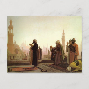 Cartão Postal Jean-Leon Gerome - Oração no Cairo