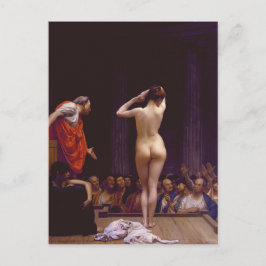 Cartão Postal Jean Leon Gerome Vendendo Escravos em Roma