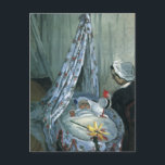 Cartão Postal Jean Monet em seu berço por Claude Monet<br><div class="desc">Jean Monet em Seu Berço (1867), de Claude Monet, é um retrato da família das artes plásticas vintage impressionismo. O filho do artista como um bebê dormindo em seu berço. Sua mãe ou babá está olhando para ele enquanto dorme em seu berço no berçário. Sobre o artista: Claude Monet (1840-1926)...</div>