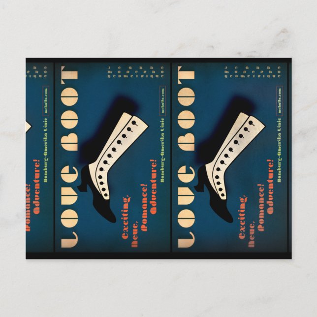 Cartão Postal Jeanne: Boot do Amor (Frente)