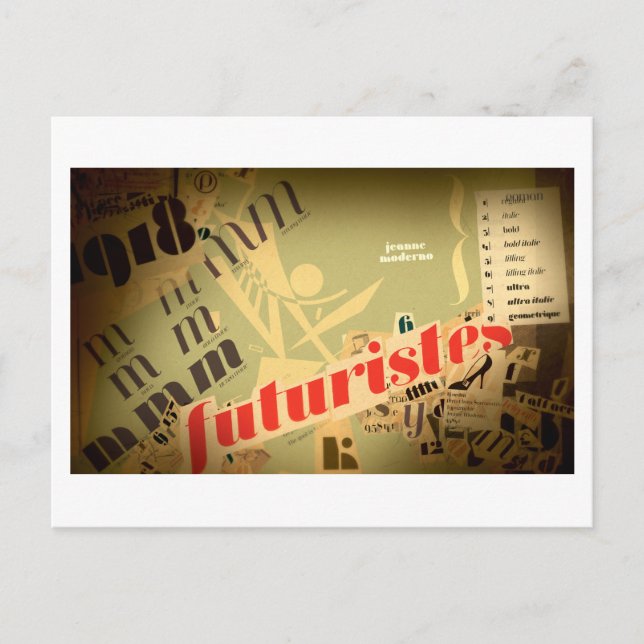 Cartão Postal Jeanne: Futuristas (Frente)