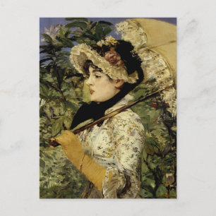 Cartão Postal Jeanne: Primavera 1881 por Manet