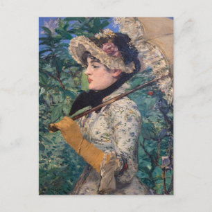 Cartão Postal Jeanne (Primavera) Por Édouard Manet