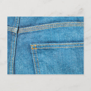 Cartão Postal Jeans azuis no soquete traseiro