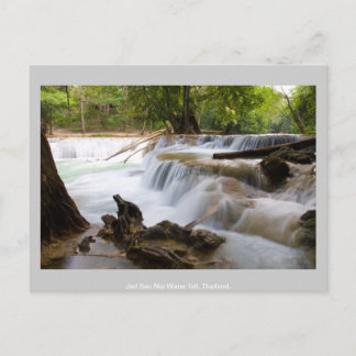 Cartão Postal Jed Sao Noi Water fall Thailand.