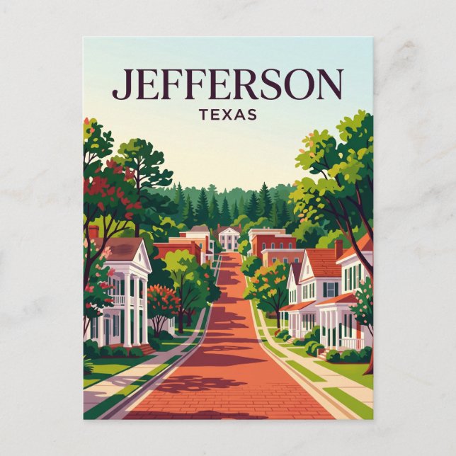 Cartão Postal Jefferson EUA (Frente)