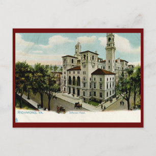 Cartão Postal Jefferson Hotel, Richmond, VA Vintage