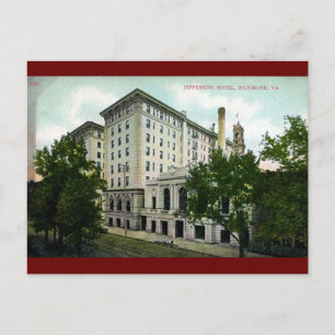 Cartão Postal Jefferson Hotel, Richmond, Virginia Vintage