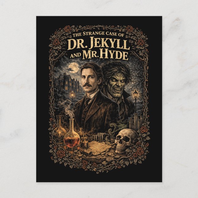 Cartão Postal Jekyll e Hyde (Frente)