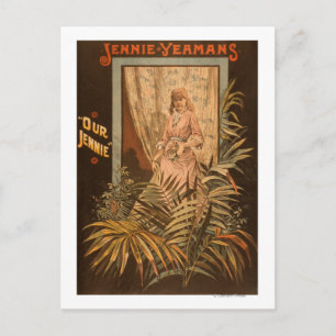 Cartão Postal Jennie Yeamans "Our Jennie" Toca Poster