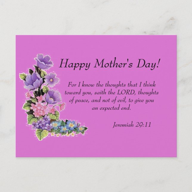 Cartão Postal Jeremiah 29:11 (Frente)