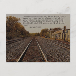 Cartão Postal Jeremiah 29:11 Cartão-postal