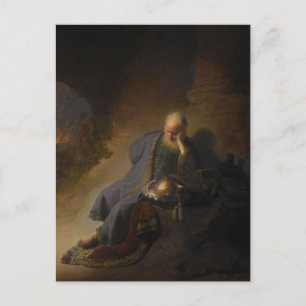 Cartão postal Jeremiah Jerusalem Rembrandt
