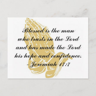 Cartão Postal Jeremias 17:7