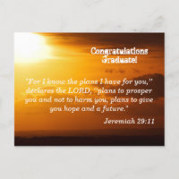 Jeremias 29:11 Parabéns Graduado