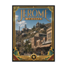 Jerome Arizona Arte Deco Vintage Idade Dourada