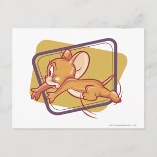 Cartão Postal Jerry Running Assustado