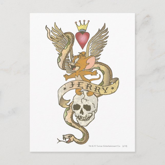 Cartão Postal Jerry Twisted Tattoo 2 (Frente)