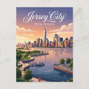 Cartão Postal Jersey City Nova Jersey