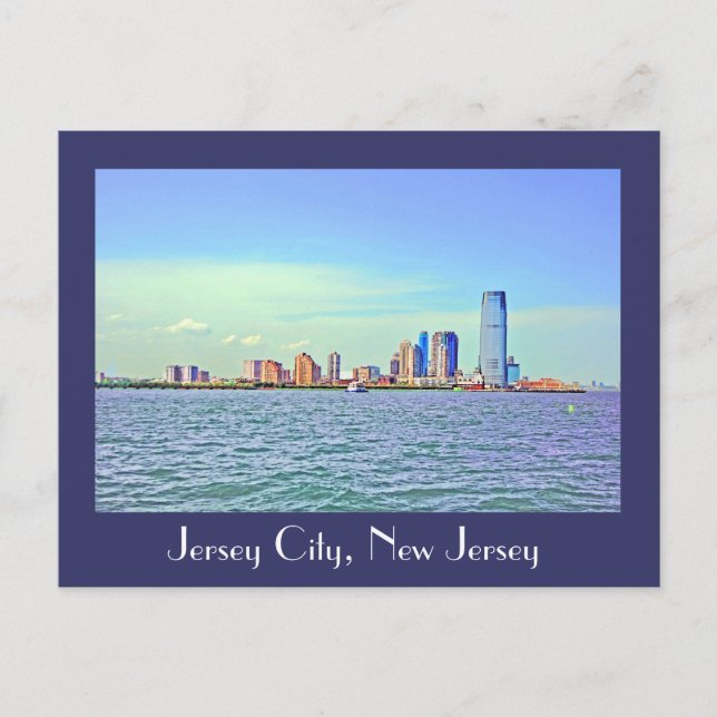 Cartão Postal Jersey City, Nova Jersey, EUA (Frente)