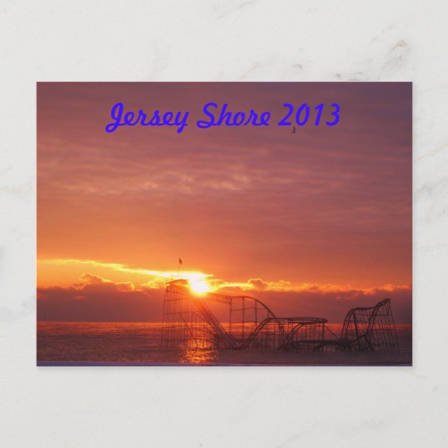 Cartão Postal Jersey Shore Sunrise (Frente)