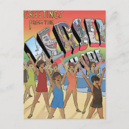 Cartão Postal Jersey Shore Vintage saúda a arte