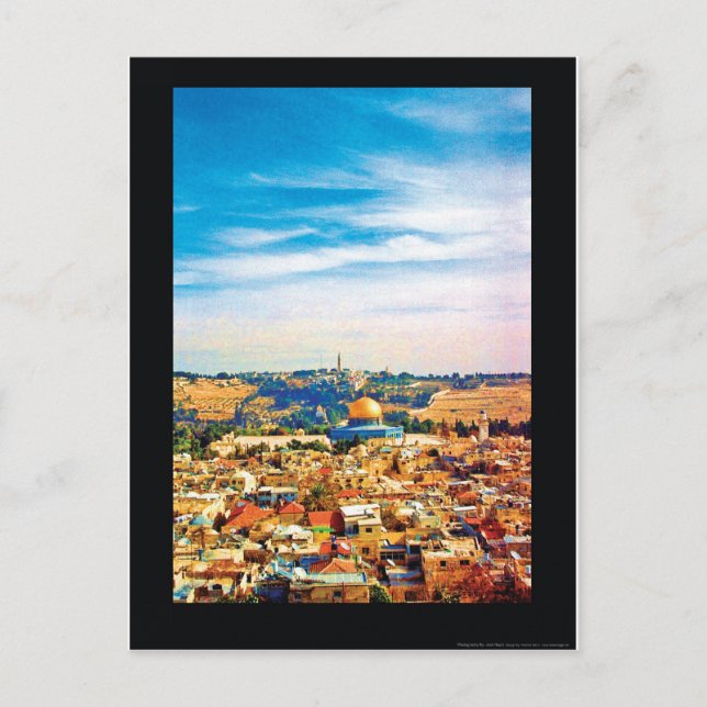 Cartão Postal jerusalem (Frente)
