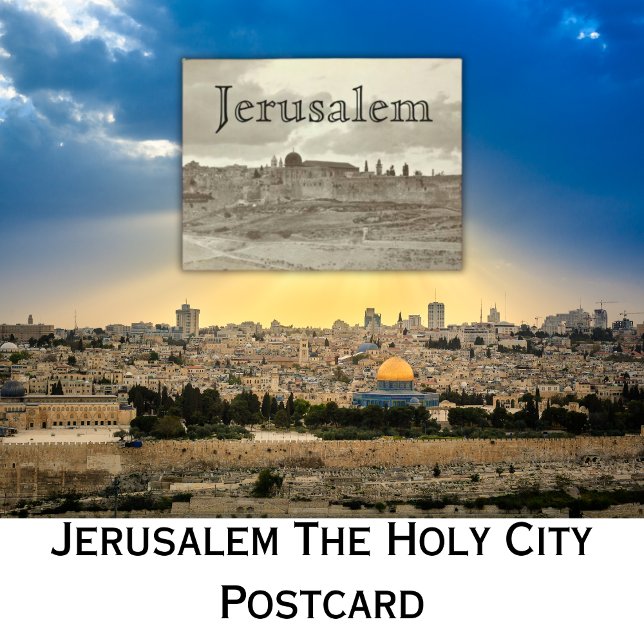 Cartão Postal Jerusalém_A Cidade Santa (Jerusalem_The Holy City Postcards)