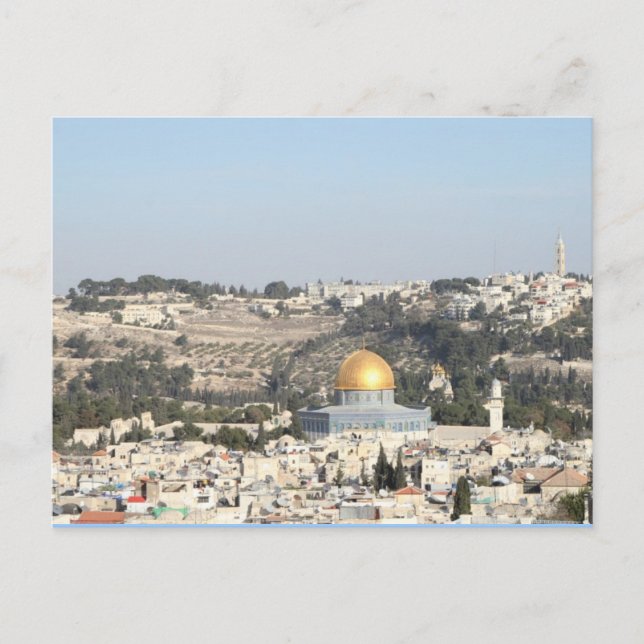 Cartão Postal Jerusalém Israel (Frente)