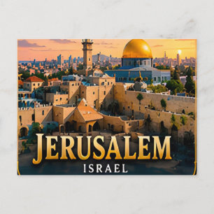 Cartão Postal Jerusalém Israel Antiga Herança Escondida 📍