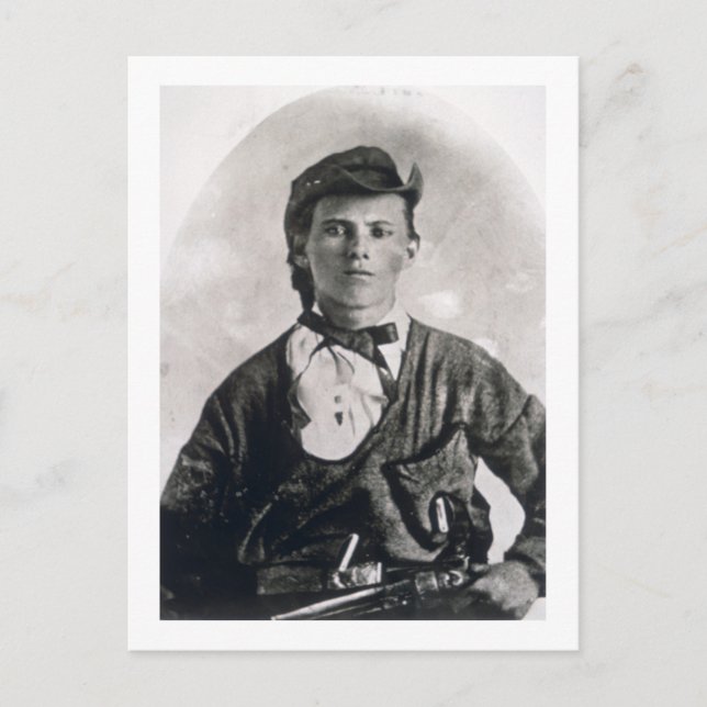 Cartão Postal Jesse Woodson James (foto p/b) (Frente)