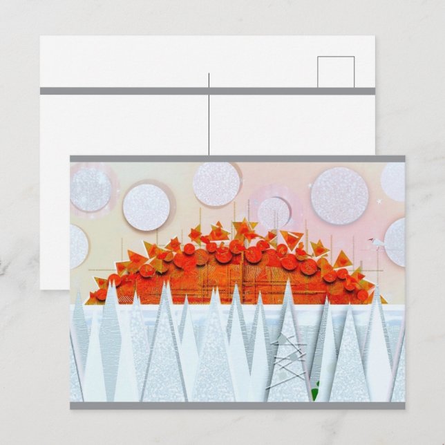 Cartão Postal JESSICA ANNE FRANK "WINTER" Thank You Card (Frente/Verso)