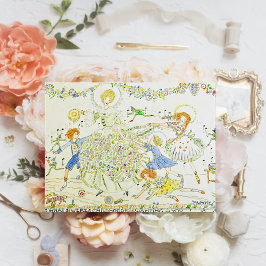 Cartão Postal Jessie M. King Dedicado à tia Postcard