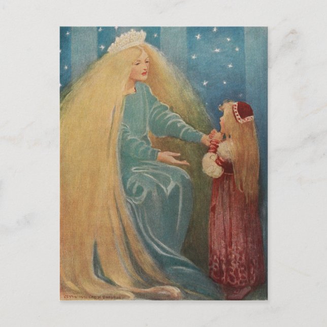 Cartão Postal Jessie Willcox Smith - A Princesa e o Goblin (Frente)