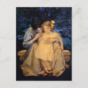Cartão Postal Jessie Willcox Smith Mãe e Filho Dia das Mães