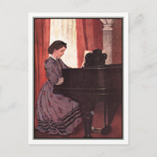 Cartão Postal Jessie Willcox Smith - Pequenas Mulheres - Beth