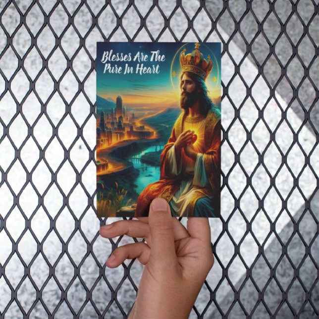 Cartão Postal Jesus Adornado Com uma Coroa Majestosa (Criador carregado)