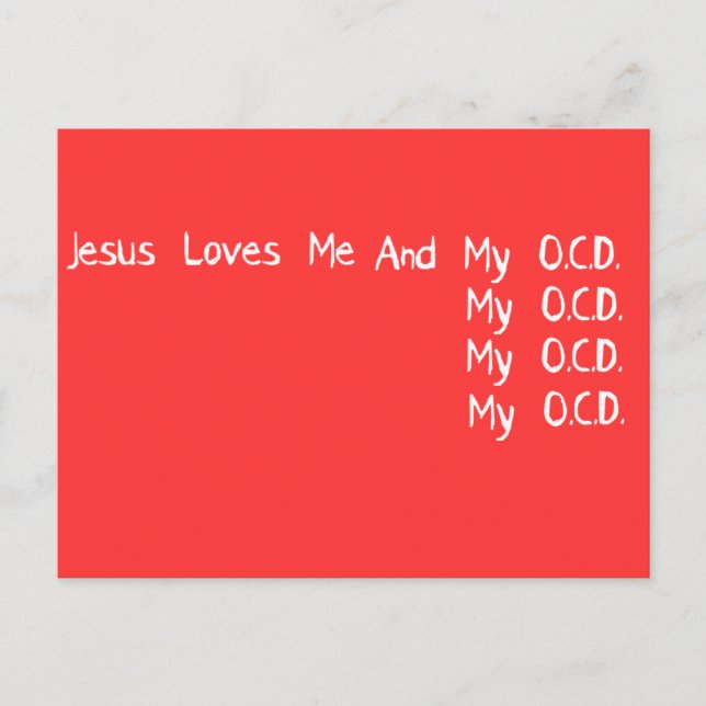 Cartão Postal Jesus ama-me (Frente)