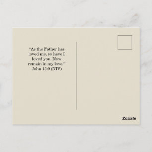 Cartão Postal Jesus Ama Você Encorajamento Cristão Rústico