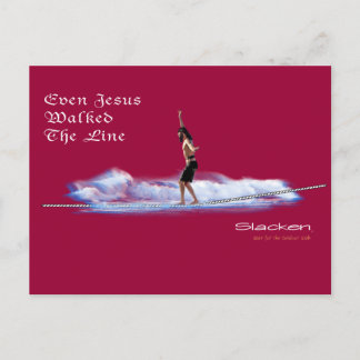 Cartão Postal jesus caminhando na linha