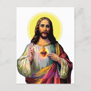 Cartão Postal Jesus Christus no estilo de arte Pop