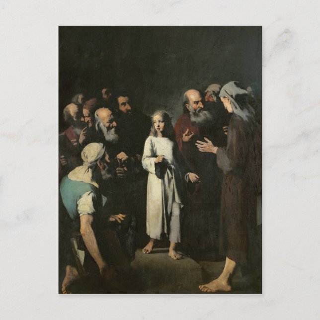 Cartão Postal Jesus com os Médicos (Frente)