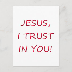 Cartão Postal Jesus, confio em você