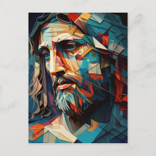 Cartão Postal Jesus Cristo cubismo