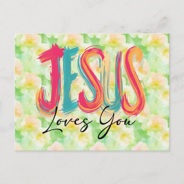 Cartão Postal Jesus Cristo Te Ama (Frente)