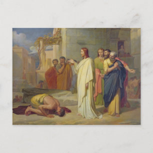 Cartão Postal Jesus curando o Leper, 1864
