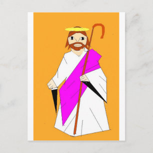 Cartão Postal Jesus Desenhando