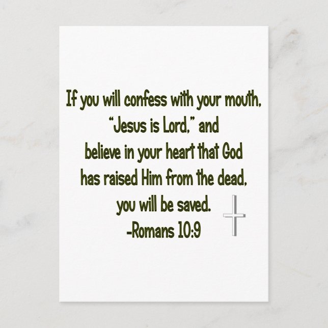 Cartão Postal Jesus é Deus (Frente)