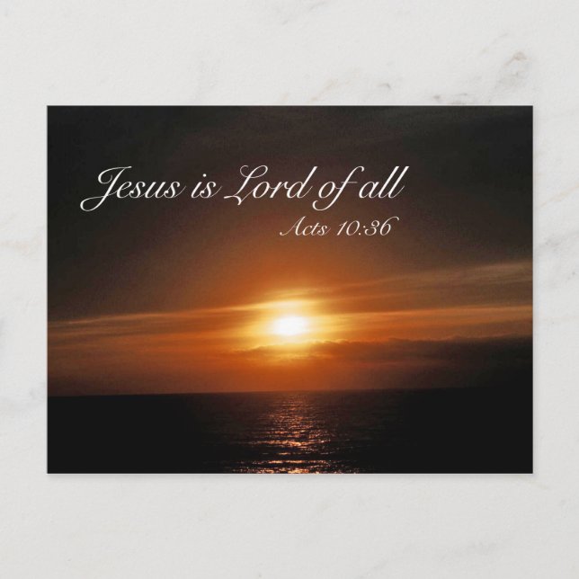 Cartão Postal Jesus é Deus de todos (Frente)