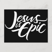 Jesus é Epic Lettering Christian Christam Deus